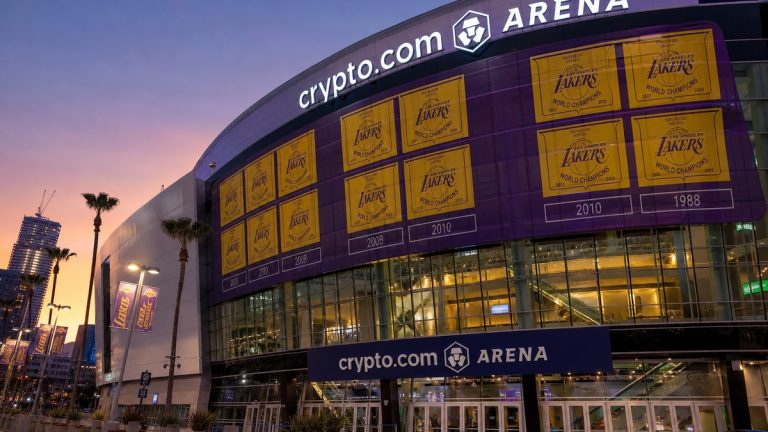 Crypto.com Arena, home of the Los Angeles Lakers, as Buss family sells remaining ownership stake