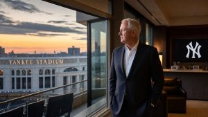 Hal Steinbrenner, New York Yankees owner, looking out over Yankee Stadium